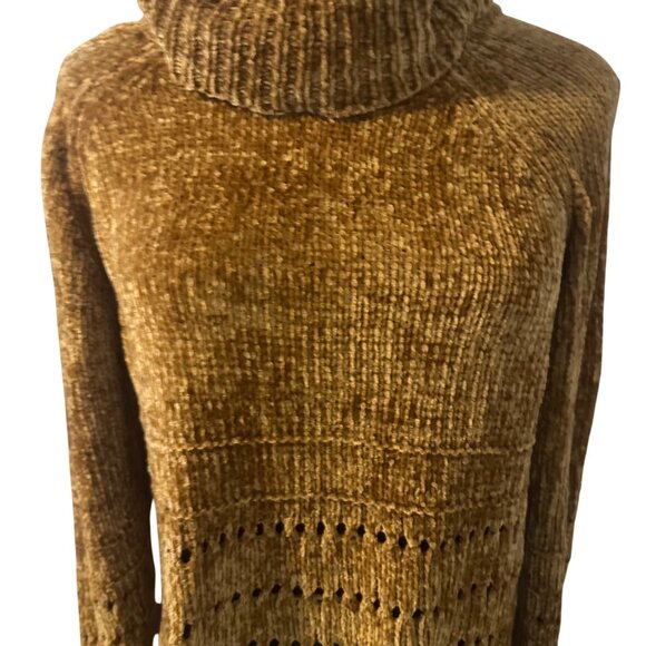 Xhilaration brown super soft turtle neck size S sweater - Picture 6 of 7